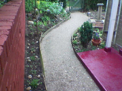 Front Path and Newly Painted Step